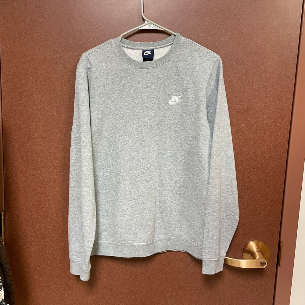 Grey Nike Crewneck Sweatshirt